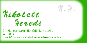 nikolett heredi business card
